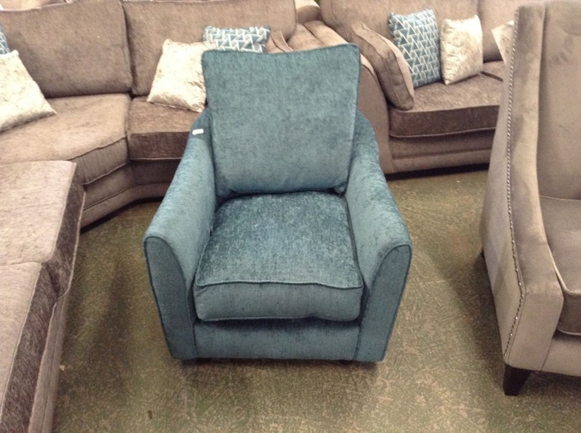 TEAL ACCENT CHAIR HH27 15