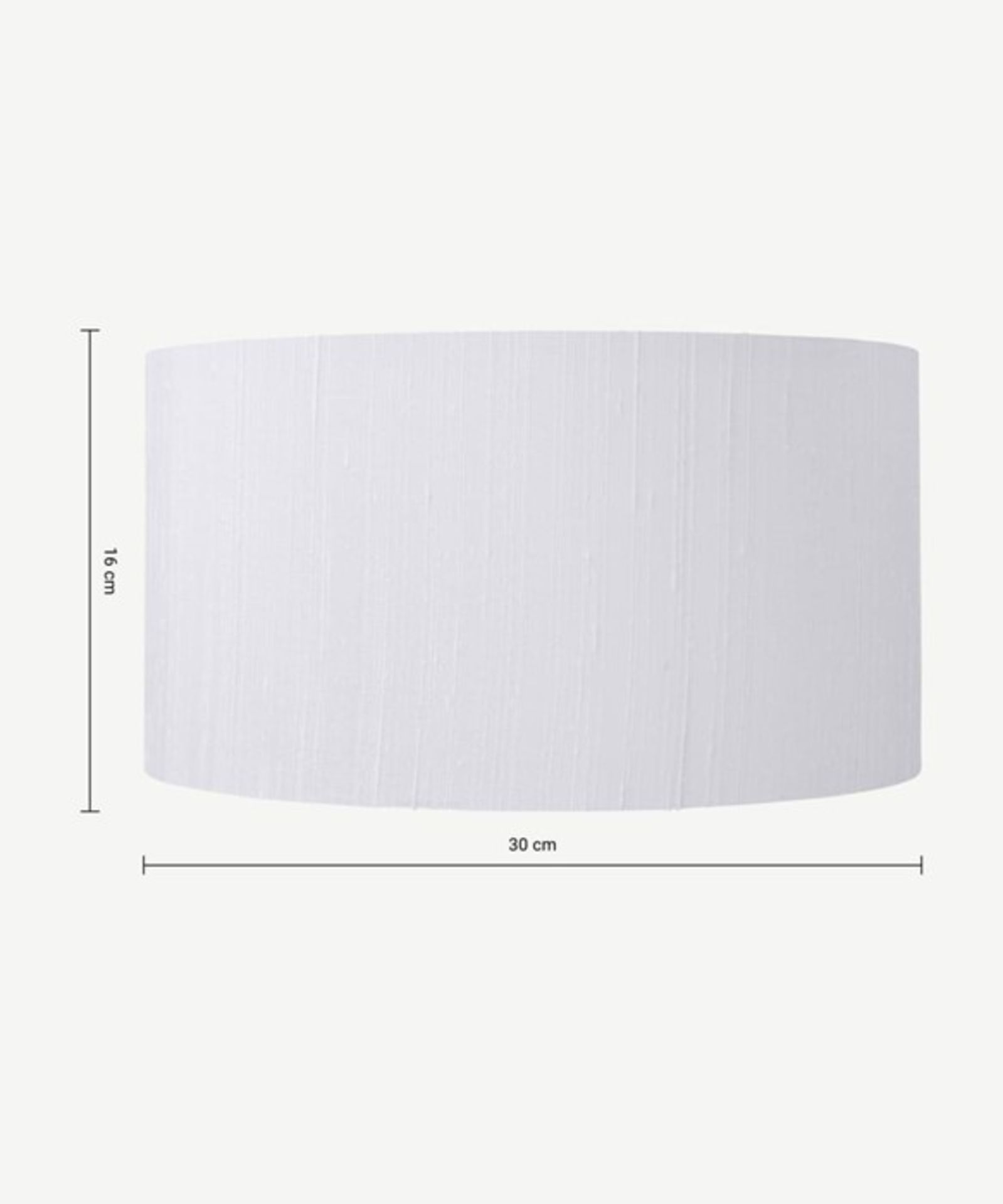 |1X|Made.com Idris Silk Lamp Shade 30 D x 16 H White RRP Â£32|1j0474/22 -SHDIDR005WHT-UK| (1j0474/