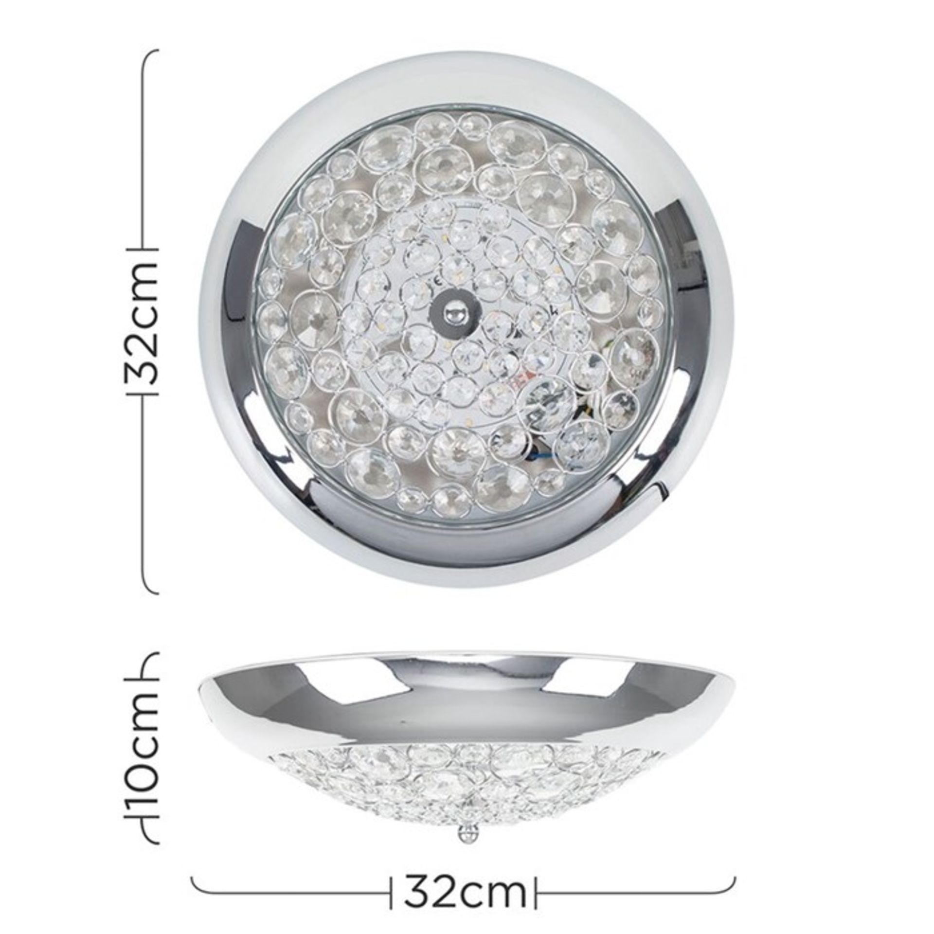 Symple Stuff, Altro 1-Light LED Flush Mount - RRP£26.99 (MSUN5157 - 15630/19) 7E