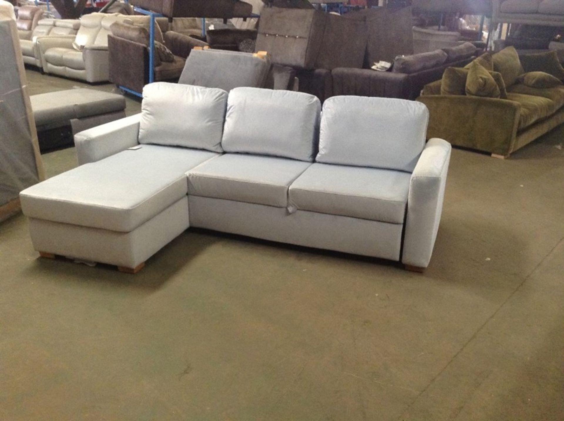 SACHA OPULENCE BABY BLUE SOFABED(SFL3014)