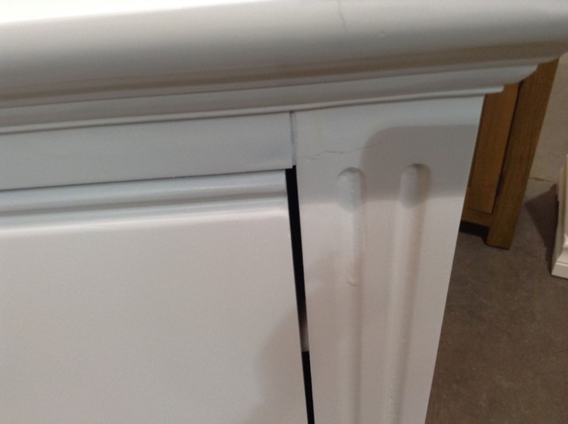 WHITE 2 OVER 3 CHEST OF DRAWERS (DAMAGED) - Image 2 of 2