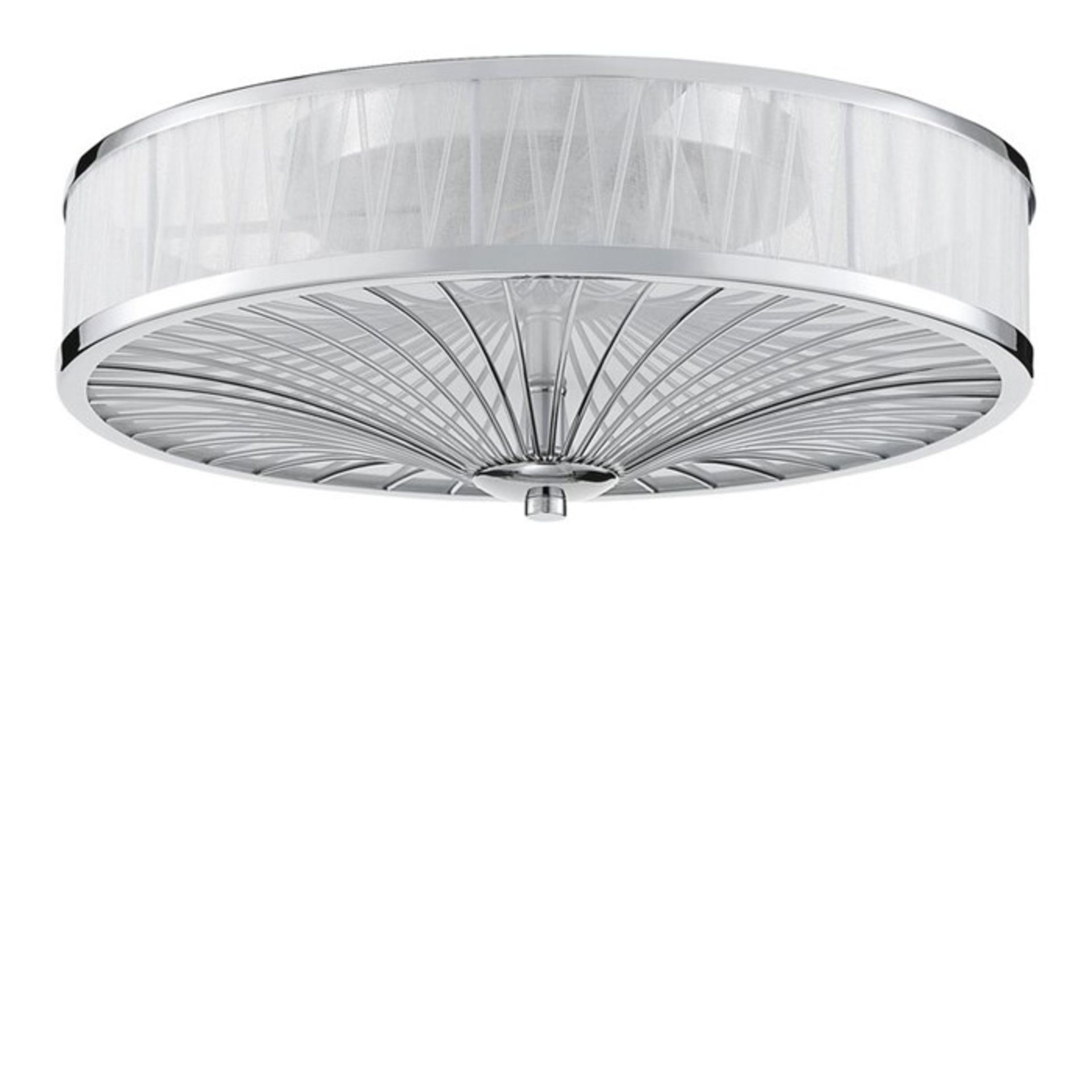 Fairmont Park, Hartzog 3-Light Flush Mount (CHROME) - RRP £78.99 (DLI4441 - 17071/31) 7F