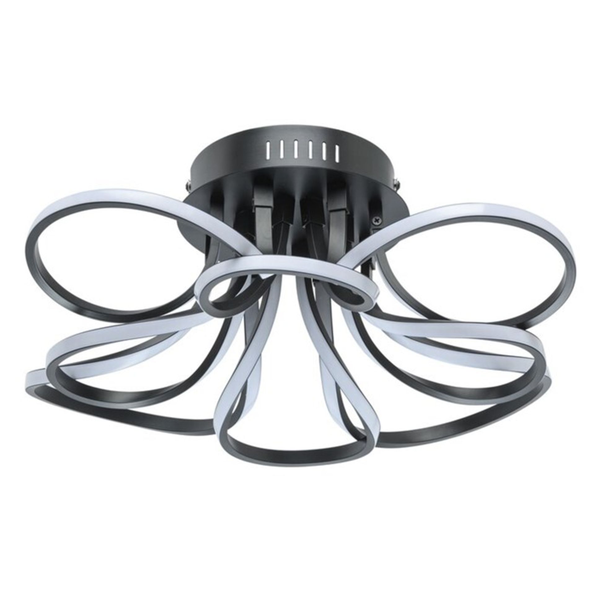 Canora Grey, Rothwell 8-Light LED Flush Mount (BLACK) - RRP £145.99 (HOKD9452 - 17071/12) 7G