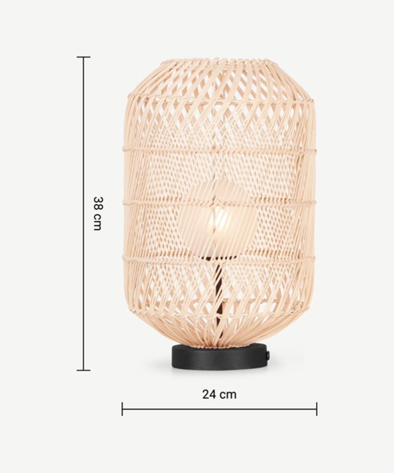 | 1x | Made.com Java Table Lamp Natural Rattan RRP Â£69 | SKU MAD-CLPJAV008NAT-UK | RAW | RRP Â£69 |