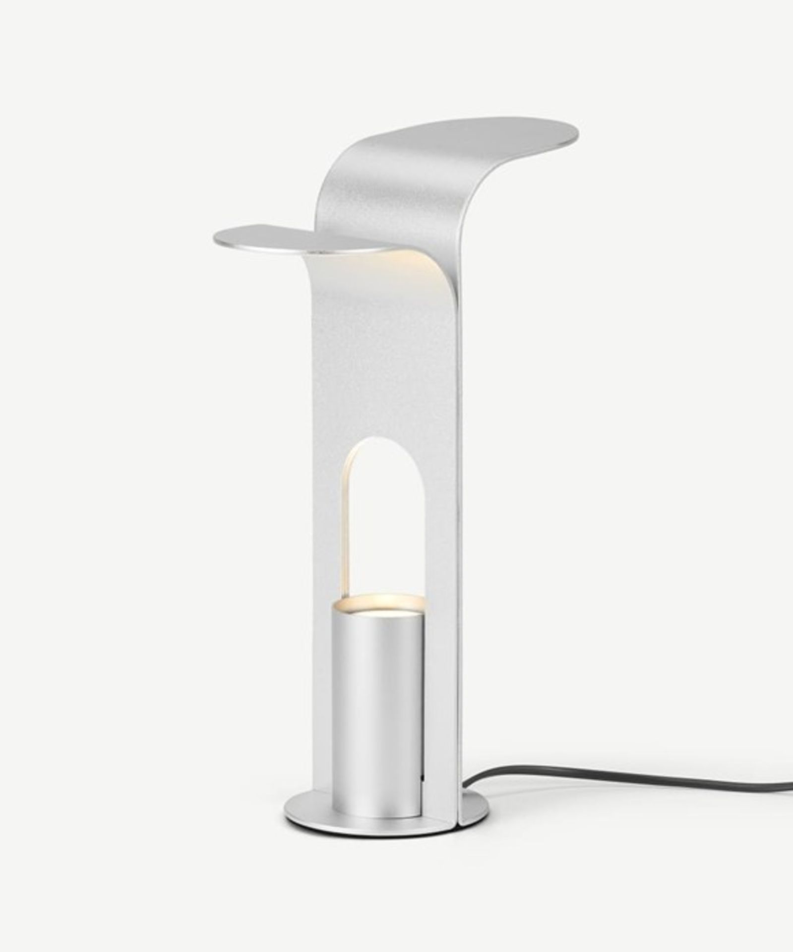 Made.com Flora Table Lamp Anodized Silver RRP Â£69 (98A -17) 2D