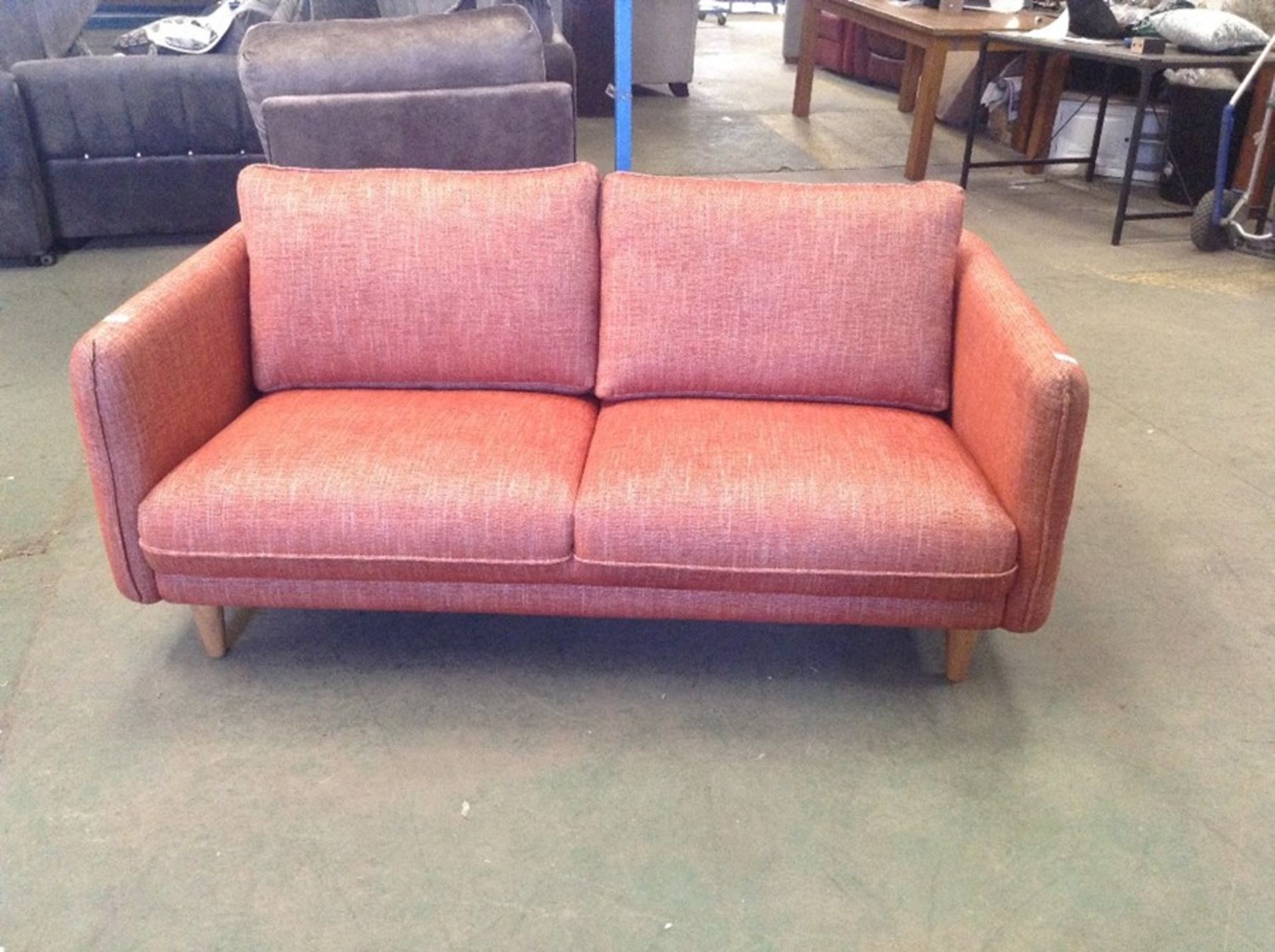 2911 DESIGN HOPE ORANGE 2.25 SEATER (SFL1249 -S523