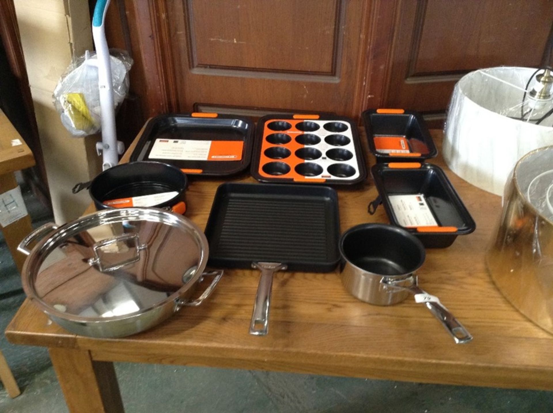 Le Creuset,VARIOUS ITEM INCLUDING 3 PLY STAINLESS STEEL COOKWARE 30 CM CASSEROLE ,GRILL PAN ,