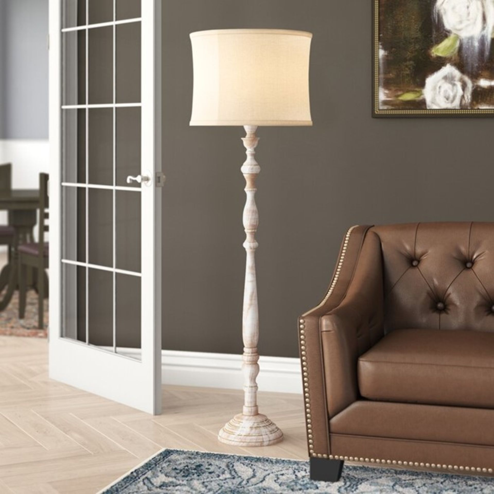 Three Posts, Aranson 133cm Traditional Floor Lamp Base (NO SHADE - BASE ONLY) - RRP £109.99 (EGF6504