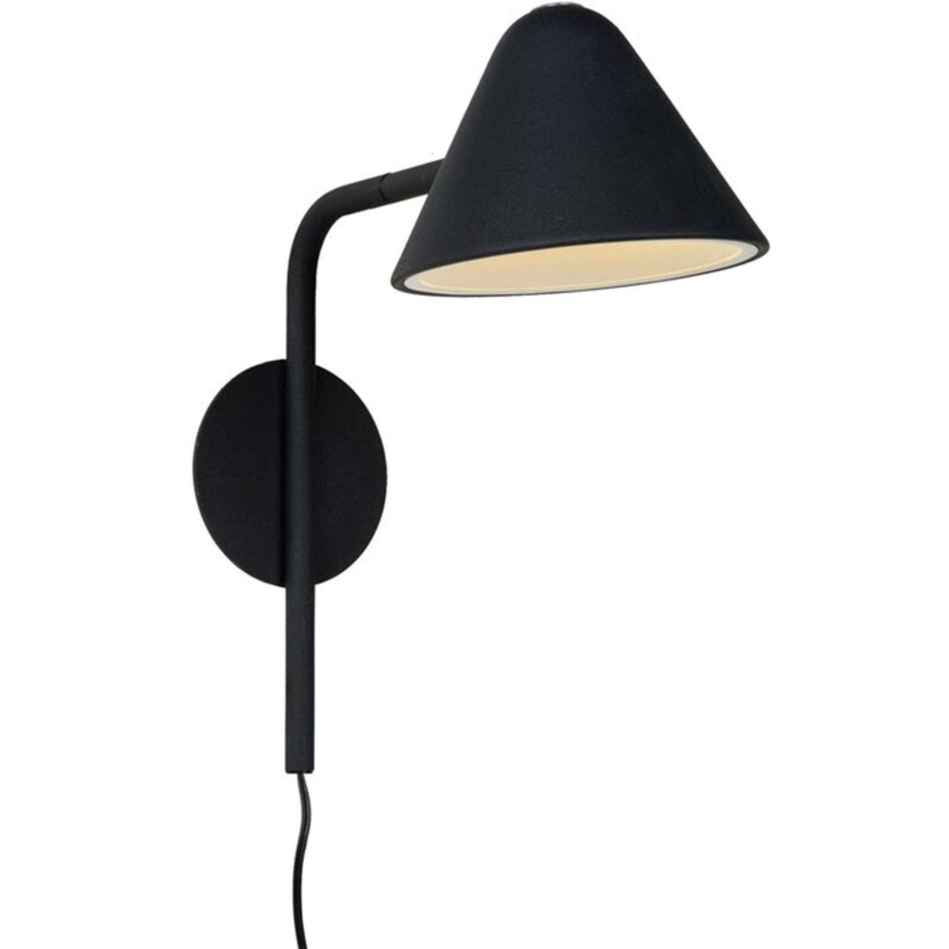 Lucide, Lucide Devon 1 Light LED Armed Sconce (BLACK) - RRP £89.99 (KBRI1353 - 14090/23) 4D