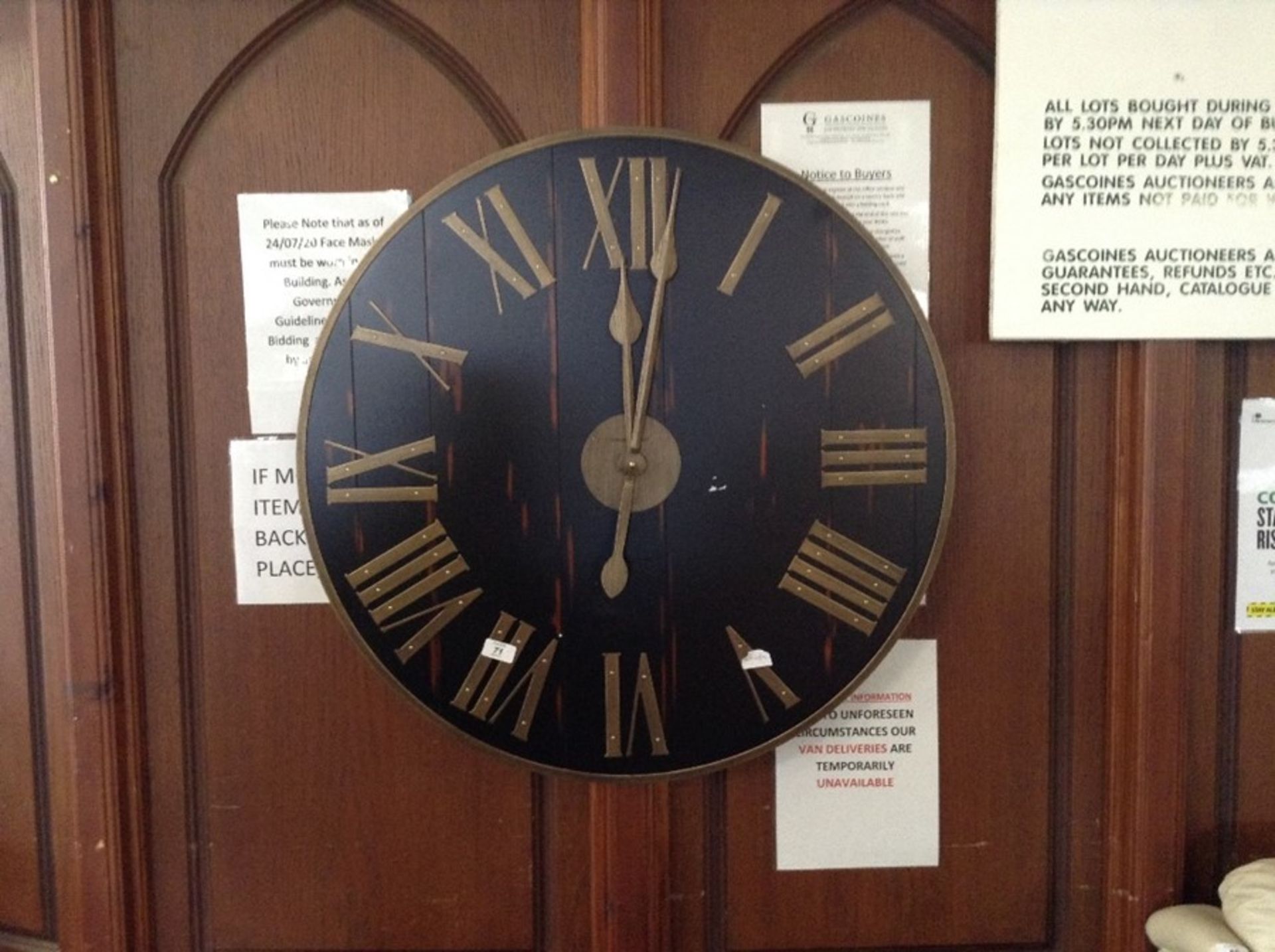 Howard Miller,Oversized Murray Grove 79cm Wall Clock RRP£319.99 (HL9 - 11/14 -HWML1016.25292785)