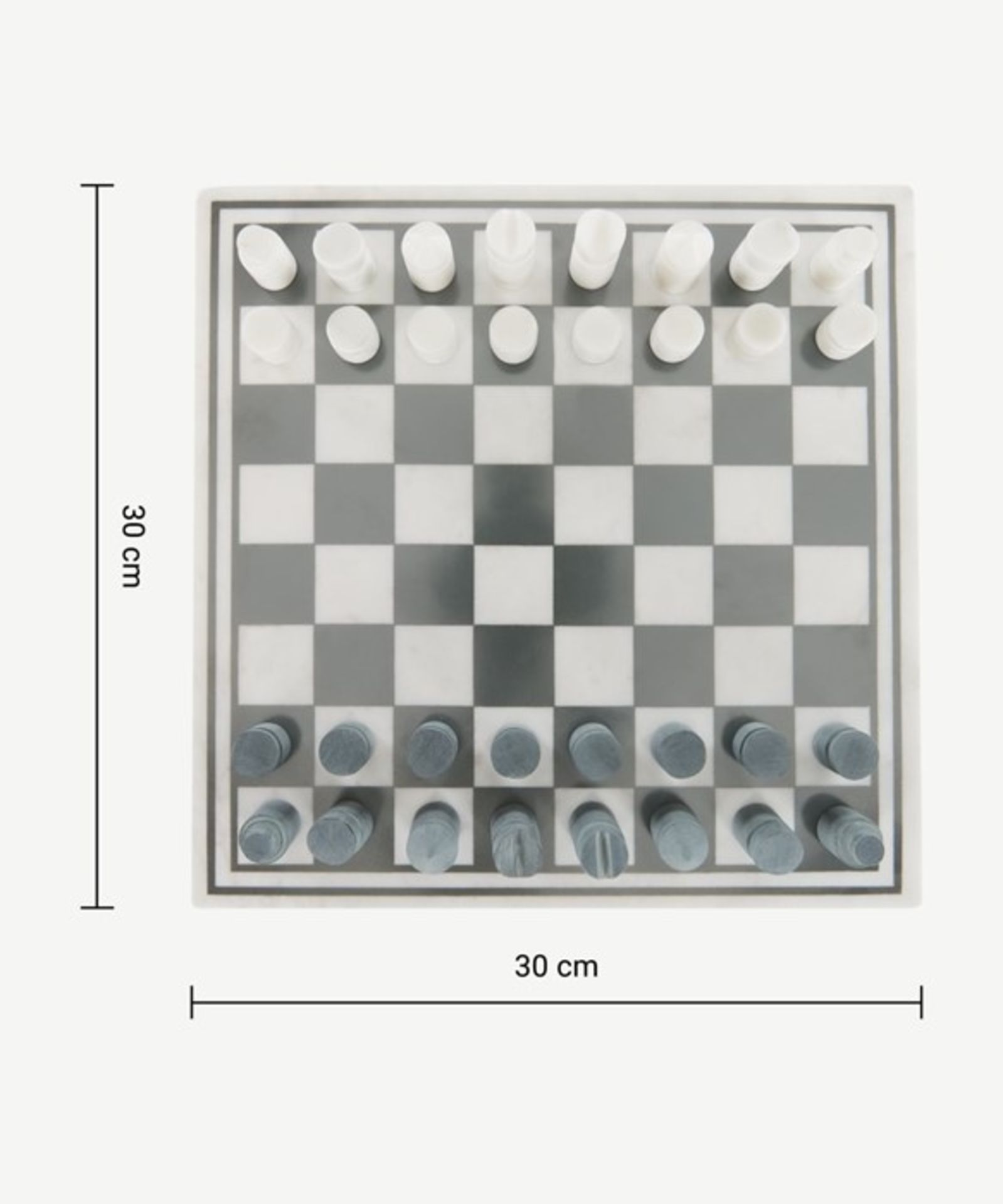 |1x|Made.com Akiko Marble Chess Set | RRP Â£69 | DACAKI001MUL-UK |1j0458/6 |3E