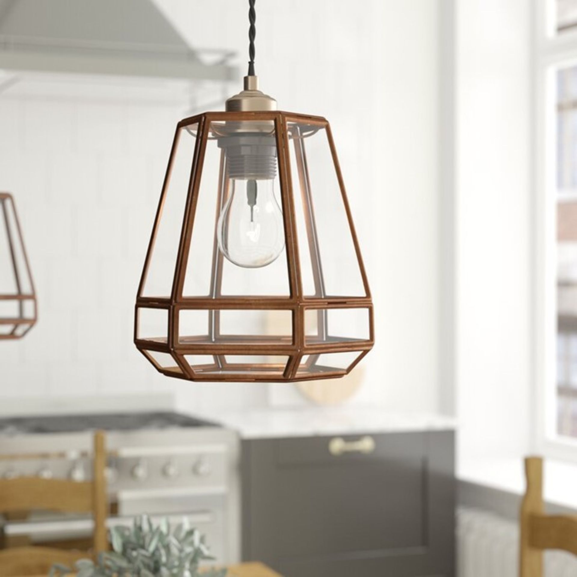 Corrigan Studio,17cm Glass Bell Pendant Shade RRP - £42.99 (17474/57 -UEL5252) 4E