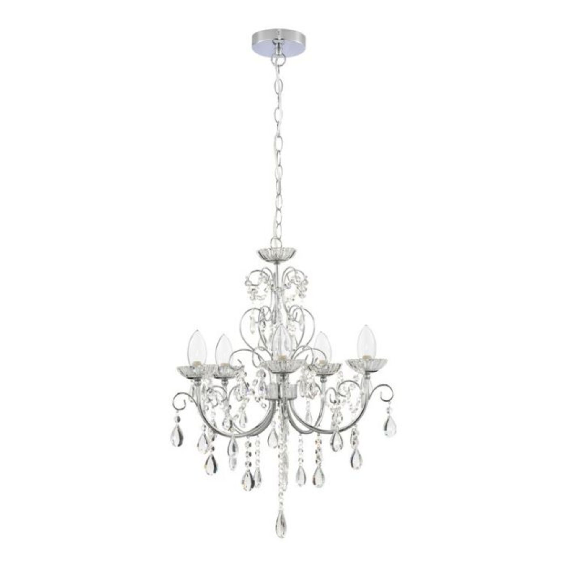 Endon Lighting CLEAR GLASS PENDANT & ANTIQUE BRASS RRP - £24.99 ( - 7411/40) - 4F - Image 2 of 2