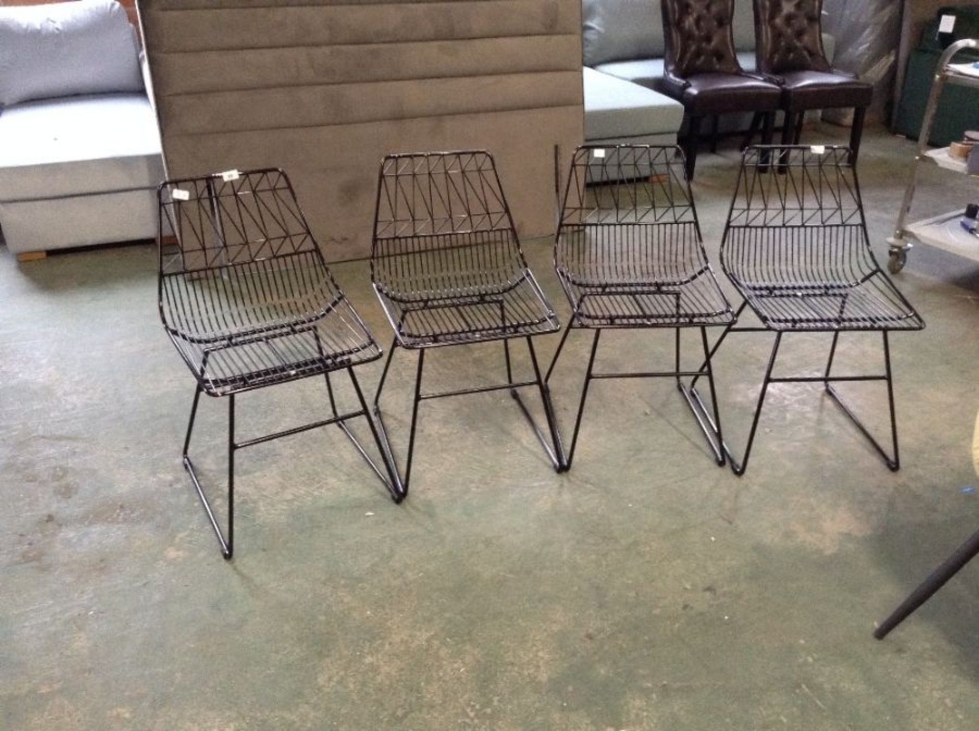 ASTRID SET OF 4 METAL CHAIRS (22779-6, 22587-7, 22