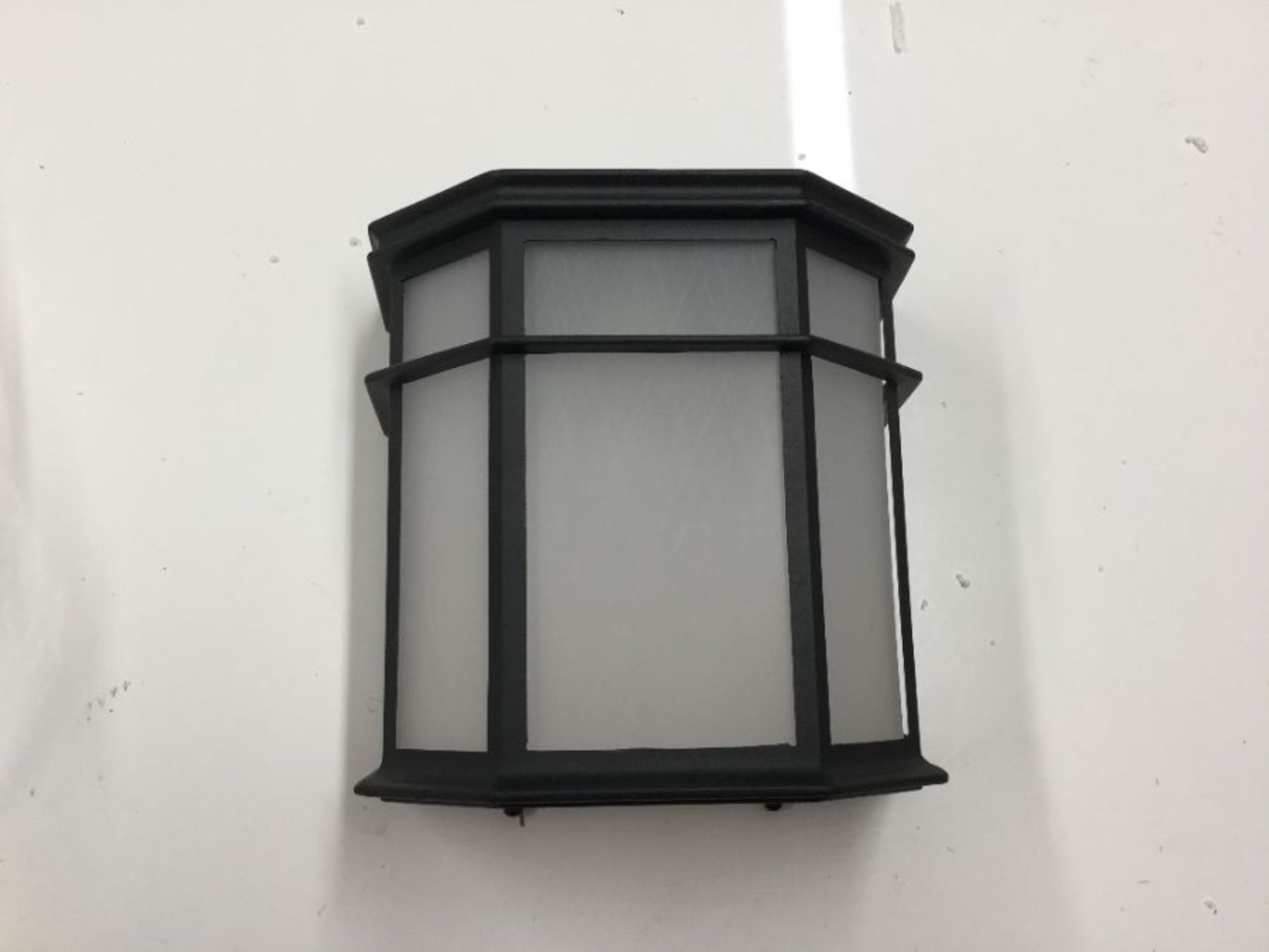 Dar Lighting, Edwin Black Glass Outdoor Wall Latern (BLACK) - RRP £ ( - 14260/51) 4B