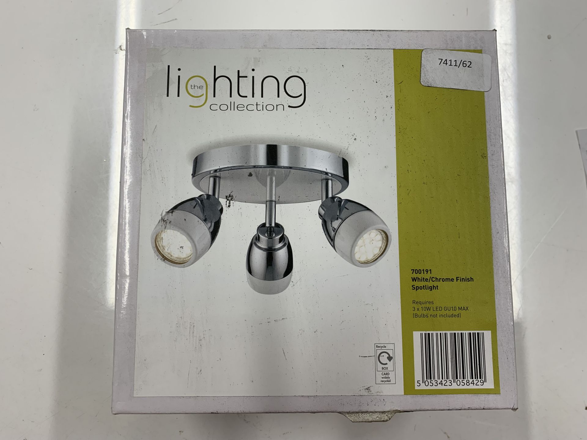 3 Light Semi Flush Spot light (CHROME) RRP - £95.99 ( - 7411/62) 2F