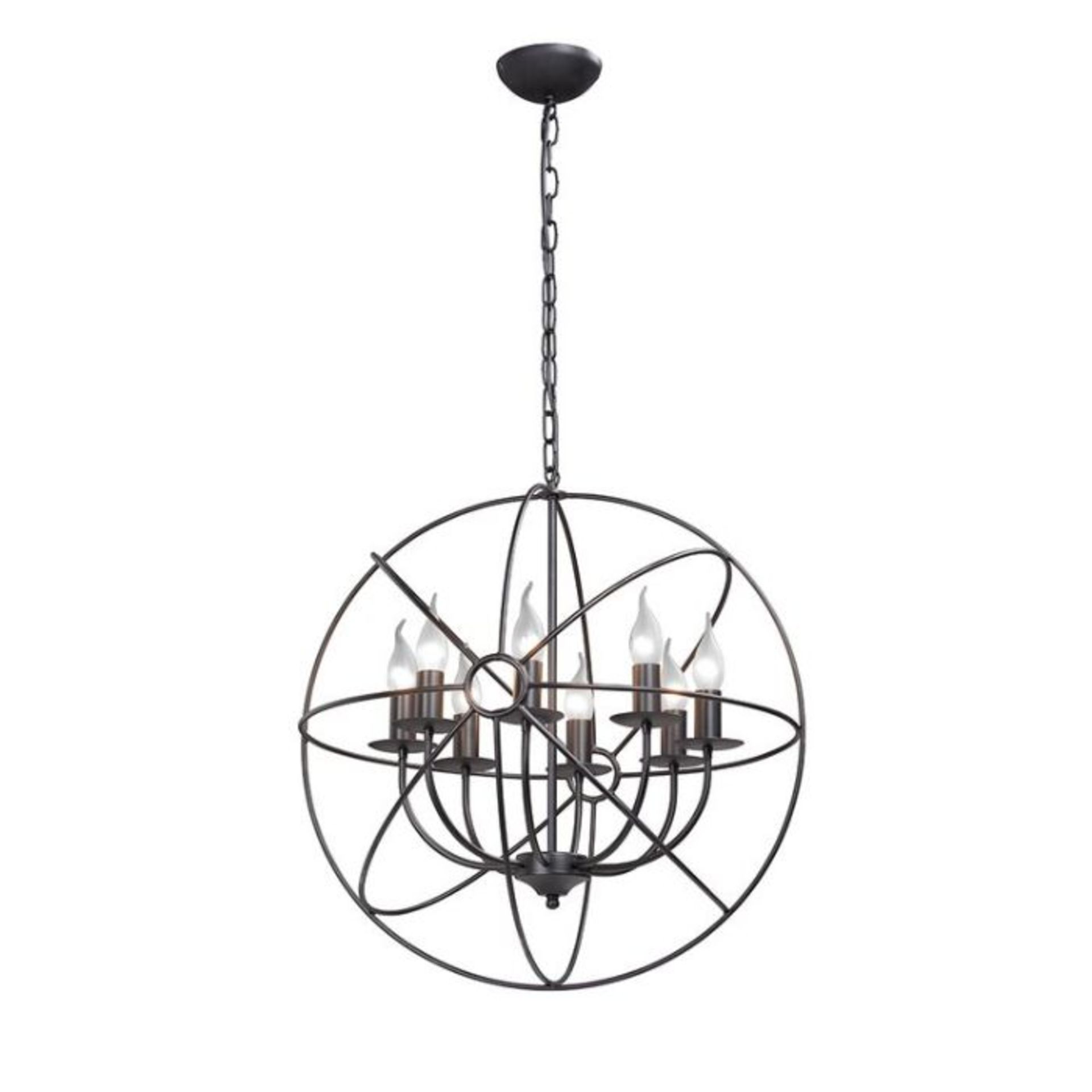 Laurel Foundry, Freeda 8-Light Candle Style Chandelier (BLACK) - RRP £126.99 (VLCE1681 - 13255/27)