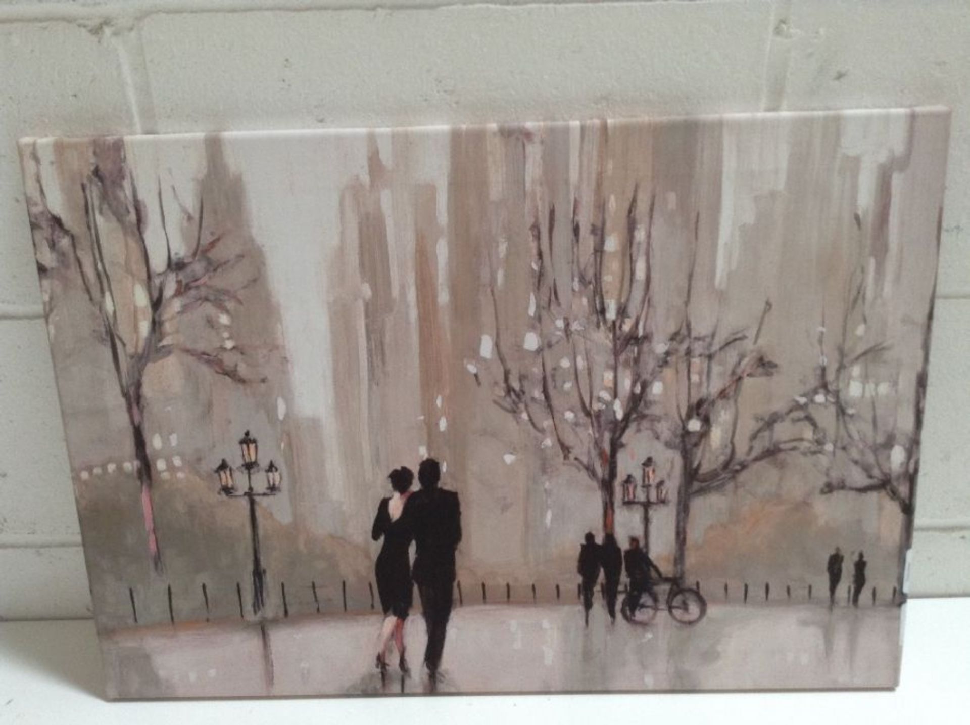 Three Posts , An Evening Out I' by Julia Purinton Print on Wrapped Canvas (NO FRAME) - RRP £44.99 (