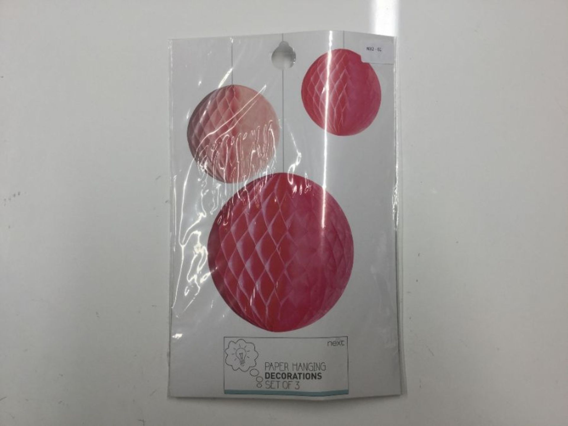 PAPER HANGING DECORATION SET OF 3 ( X2 ) (NX2 - 62) - 8A