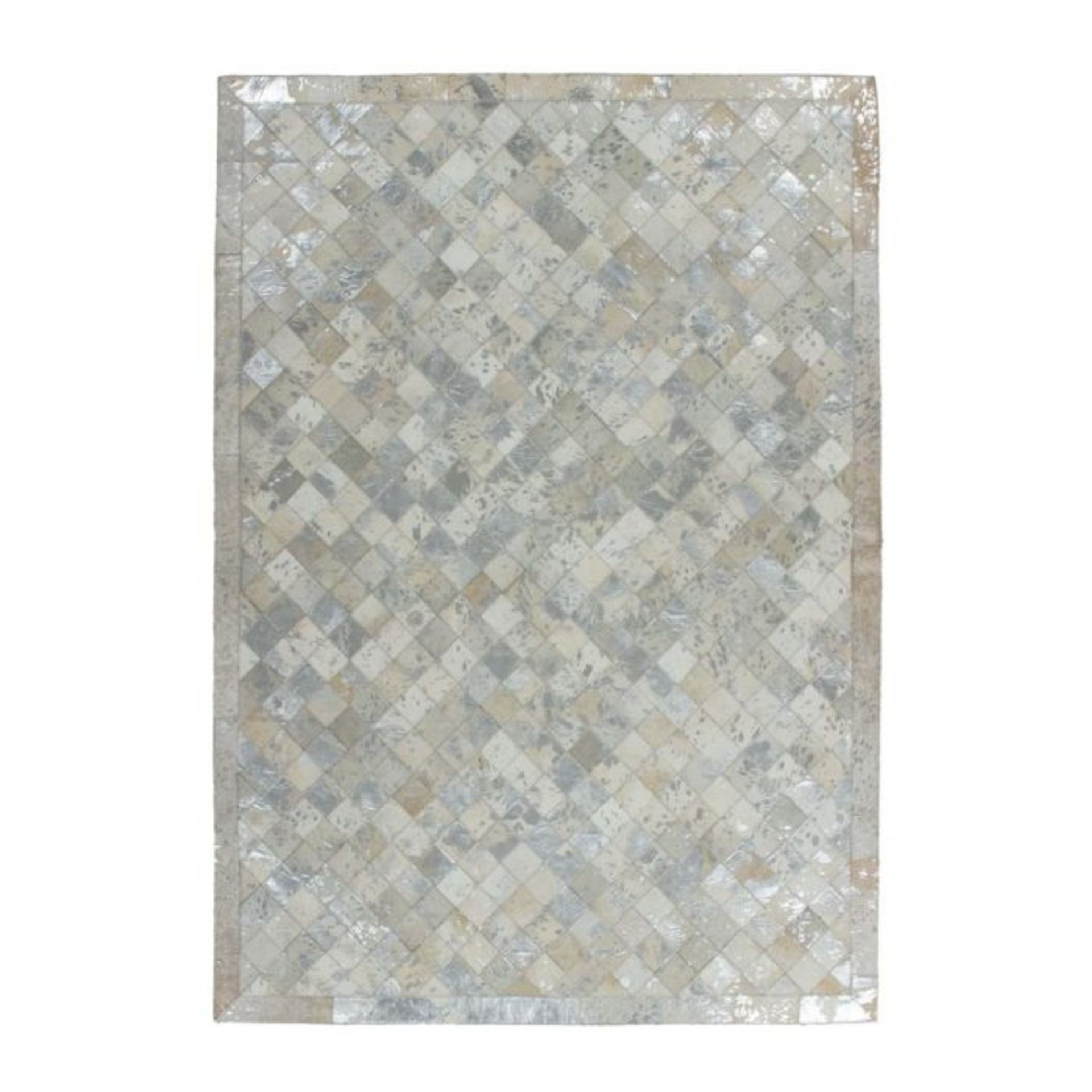 Union Rustic,Kinnerly Handmade Silver Rug RRP -£459.99 (18419/36 -KAYM1443)