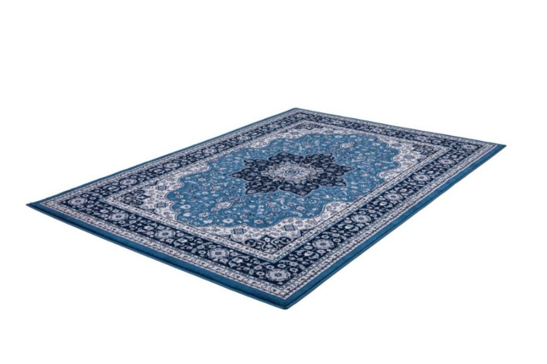 Heineman Hand Knotted Blue/White Rug (SLIGHTY DIRTY)(21513/12-RGVS1111)