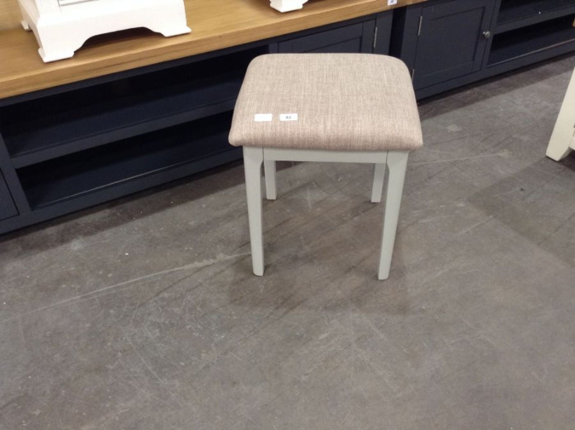 Bergen Grey Painted Oak Dressing Stool (A67 -NTP-ST-G)