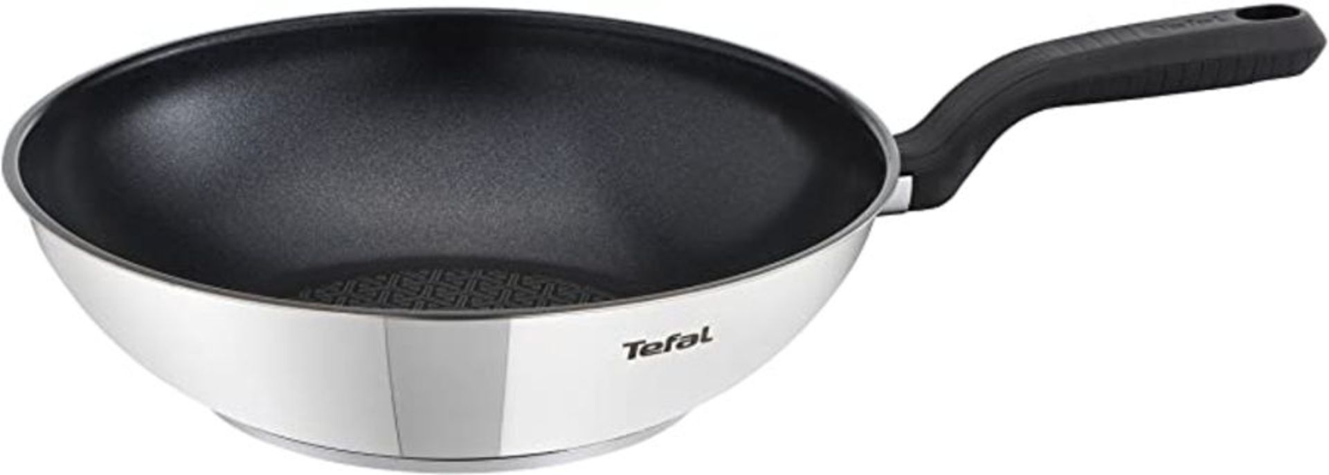 Tefal C9771914 Comfort Max Stainless Steel Non-stick Wok, 28 cm - Silver - RRP £28.19 (AMO030821 - - Image 2 of 2