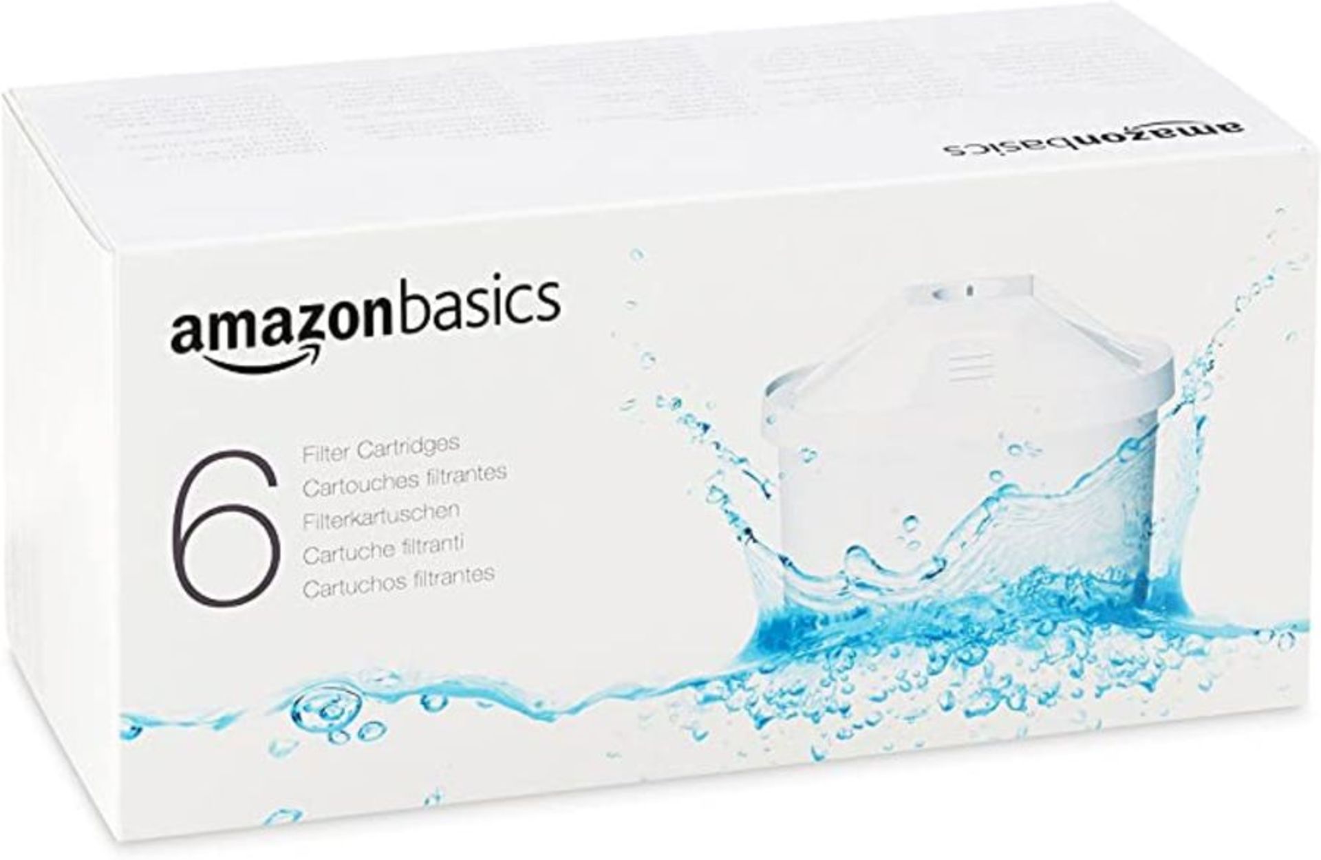 Amazon Basics Water Filter Cartridges â€“ 6 Pack - Fits BRITA Maxtra Jugs (not Maxtra+) - RRP £18.99