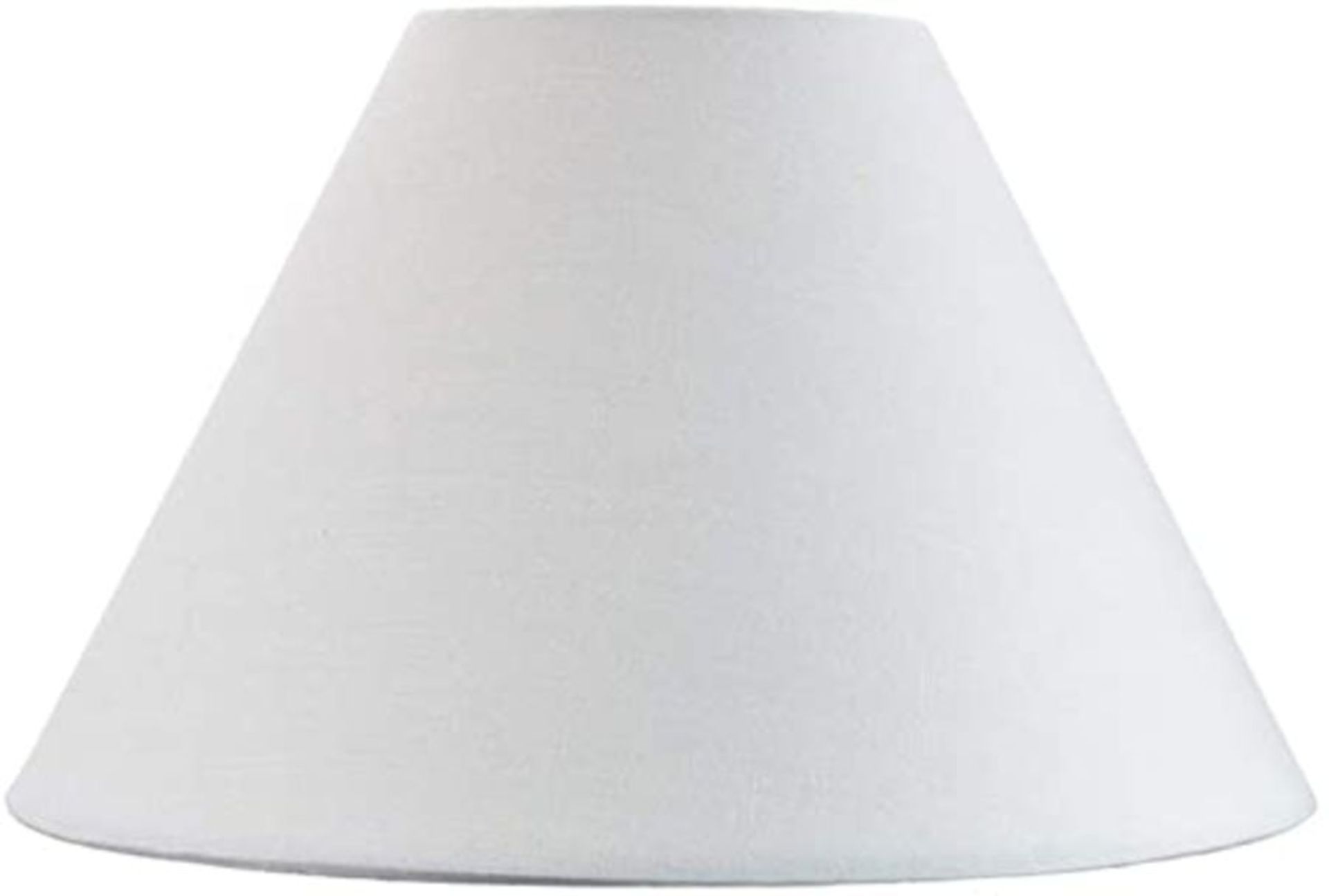 Traditional 10" White Cotton Coolie Lampshade Suitable for Table Lamp or Pendant by Happy