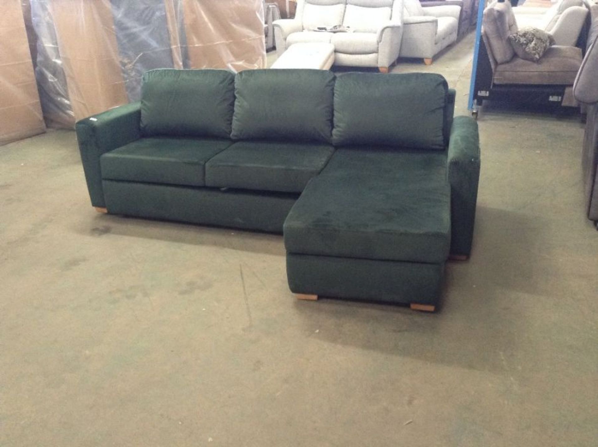 SACHA OPULENCE BOTTLE GREEN SOFABED(SFL3010)