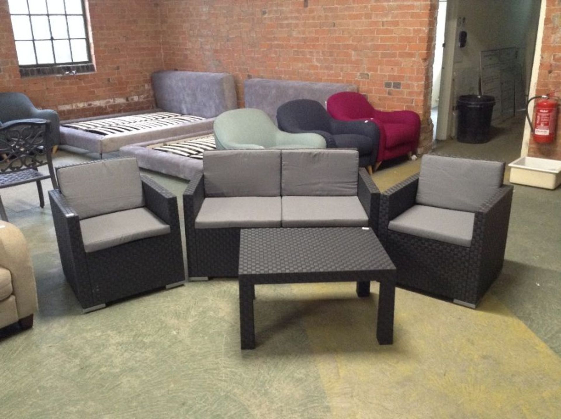 Dakota Fields,Egidio 4 Seater Rattan Conversation