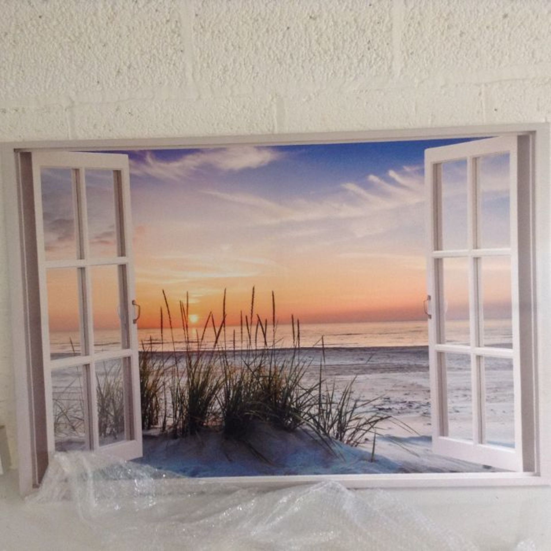 House of Hampton, Canvas, Window To The Beach RRP - £59.99 ( - 21521/22) 2G