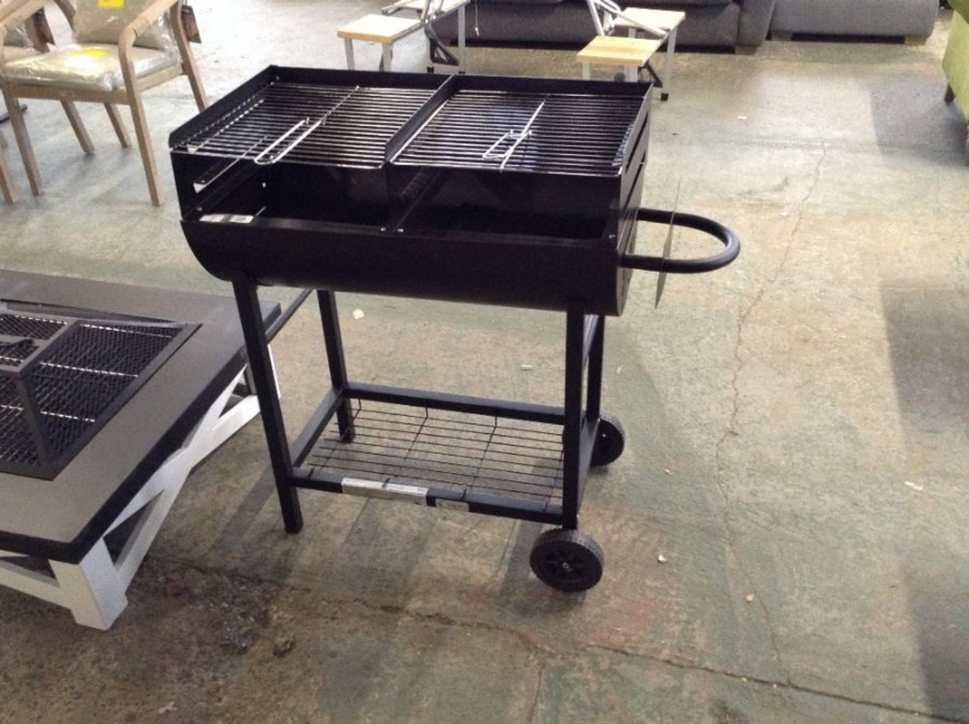 Dakota Fields,Sol 72 Outdoor 84cm Barrel Charcoal BBQ RRP -£121.99 (23655/20TPRO1049)