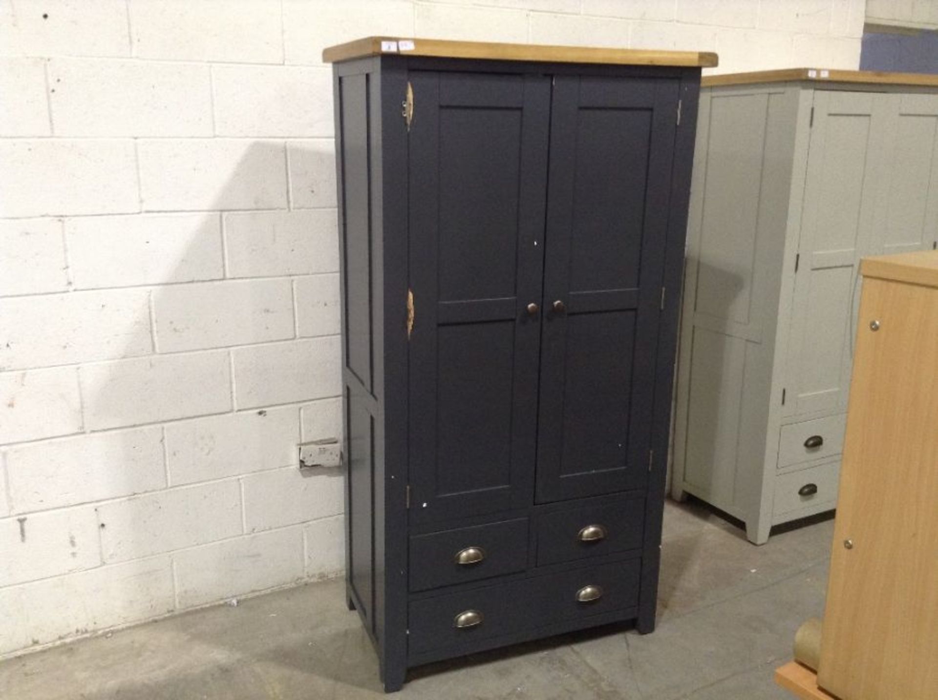 Hampshire Blue Large Larder Unit(B/46 -LARL-PBLUE)