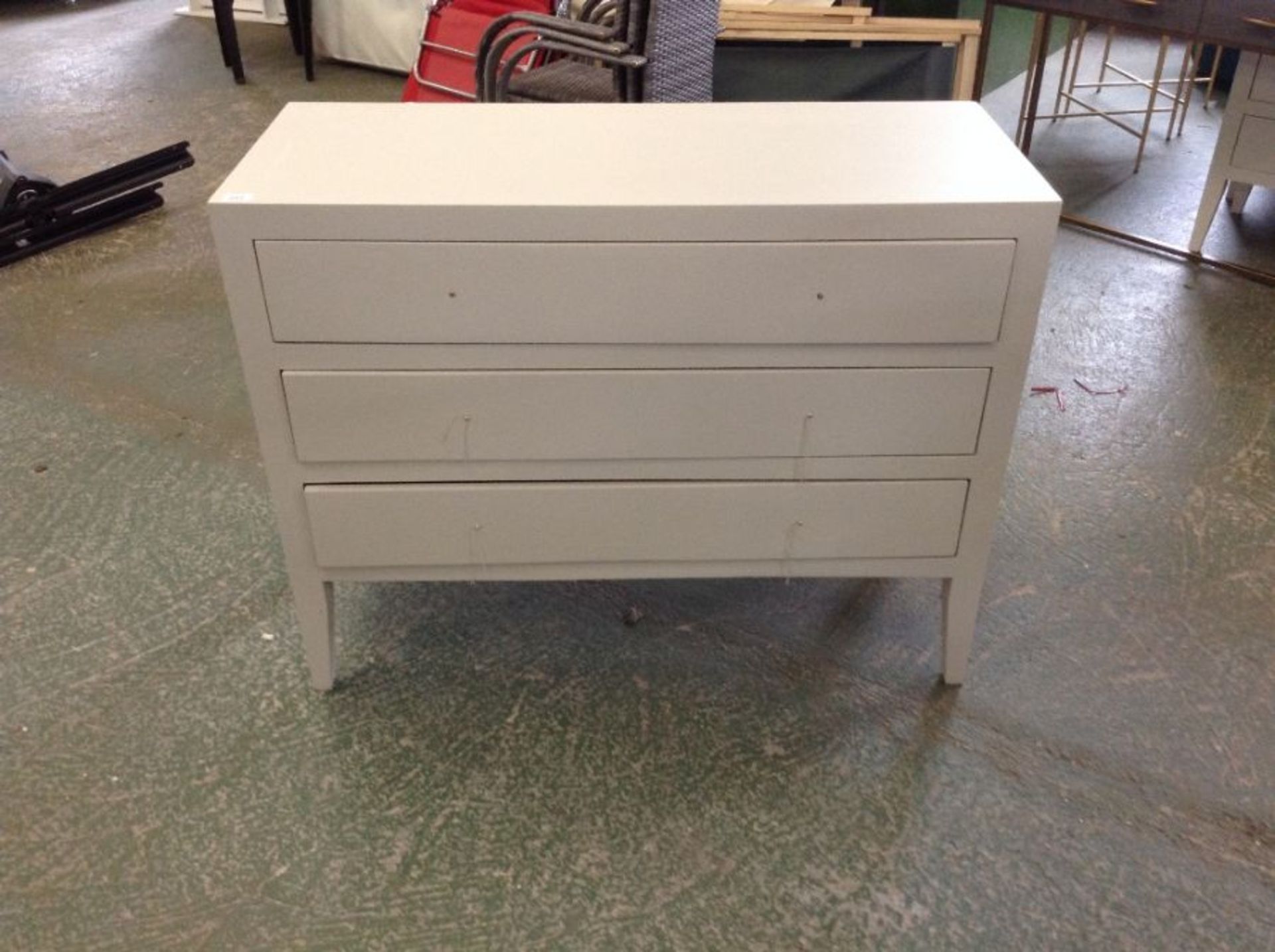 CHERITON GREY 3 DRAWER CHEST