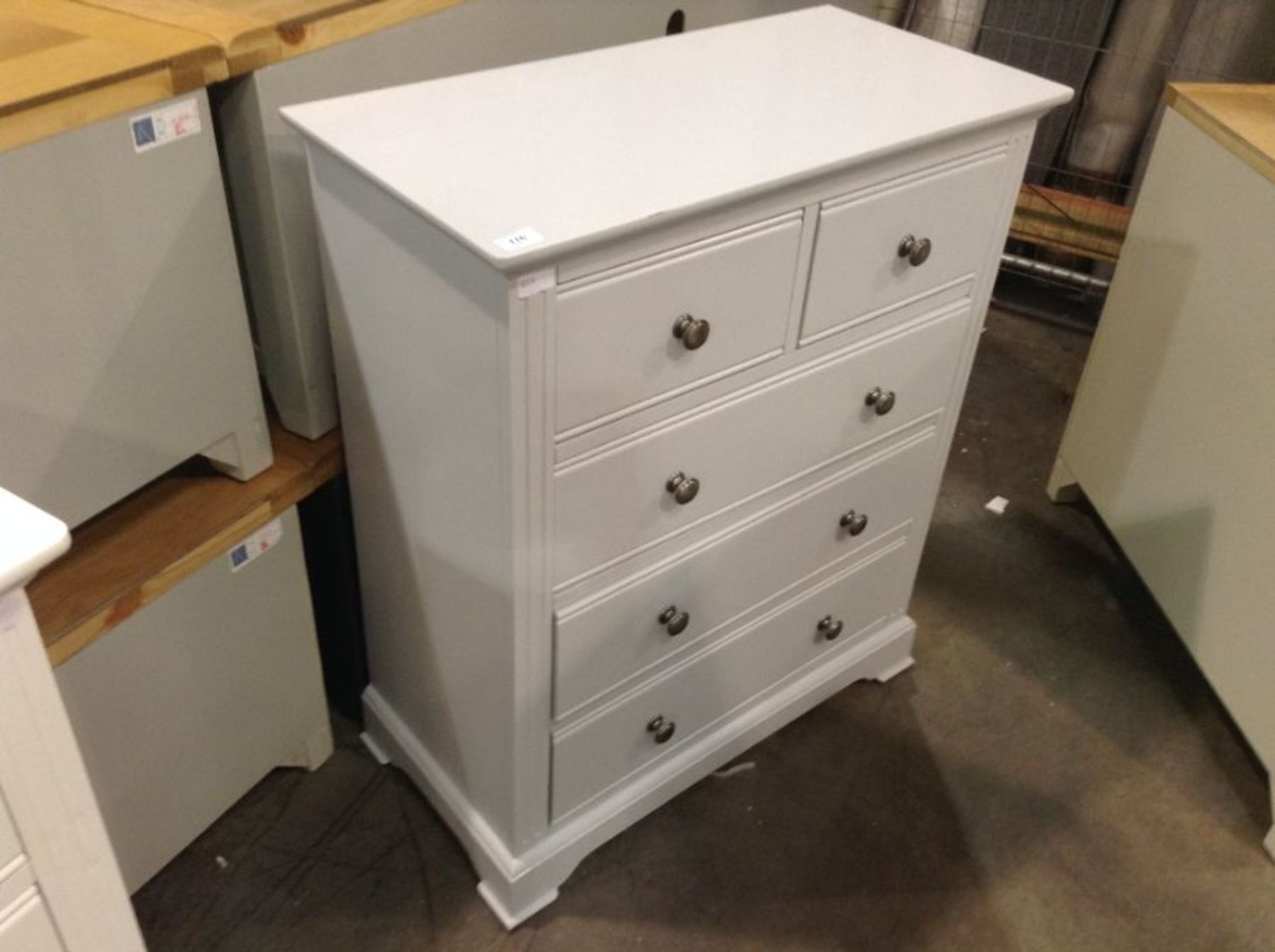 Banbury Grey Painted 2 Over 3 Chest(B/25 -BP-2O3-G