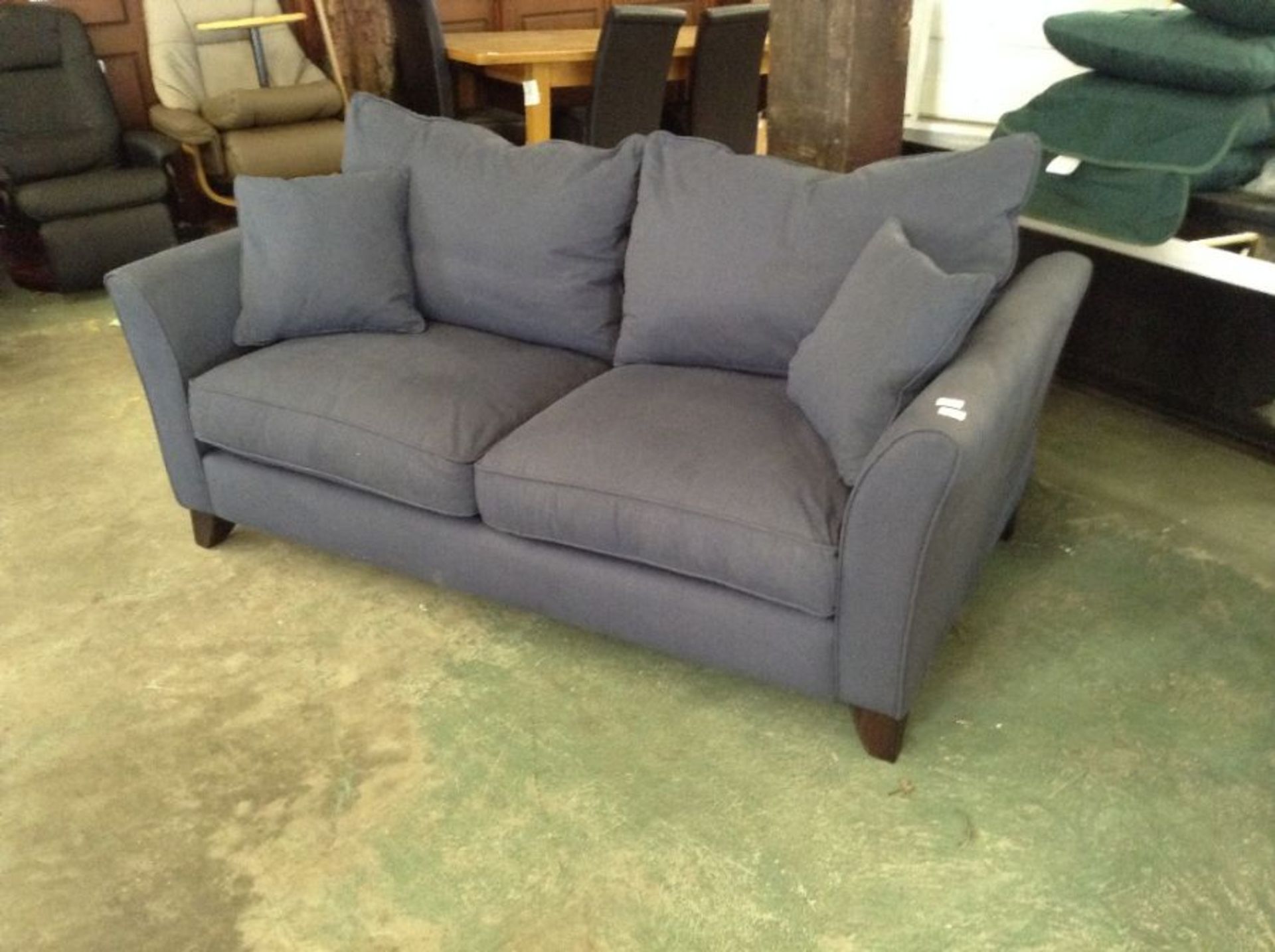 BLUE FABRIC 3 SEATER SOFA (WOO938176)