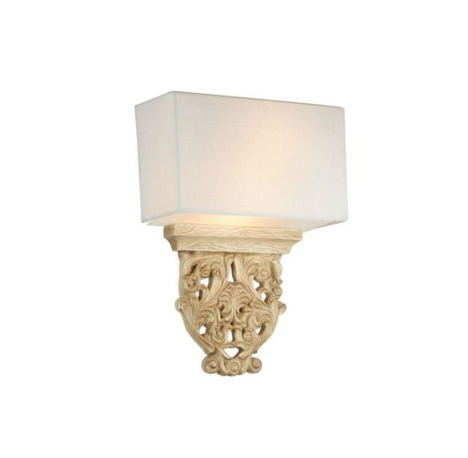 Alpen Home, Lilburn 2-Light Flush Mount (BEIGE FINISH) - RRP £79.99 (U000238093 - 17267/15)