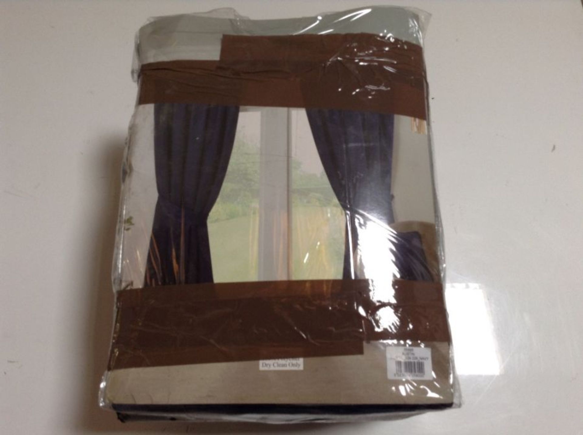 17 Stories, Arkady Navy 3" Tape Readymade Curtain (229X229CM)(X2 PACKS) - RRP £187.99 (SDDU1244 -