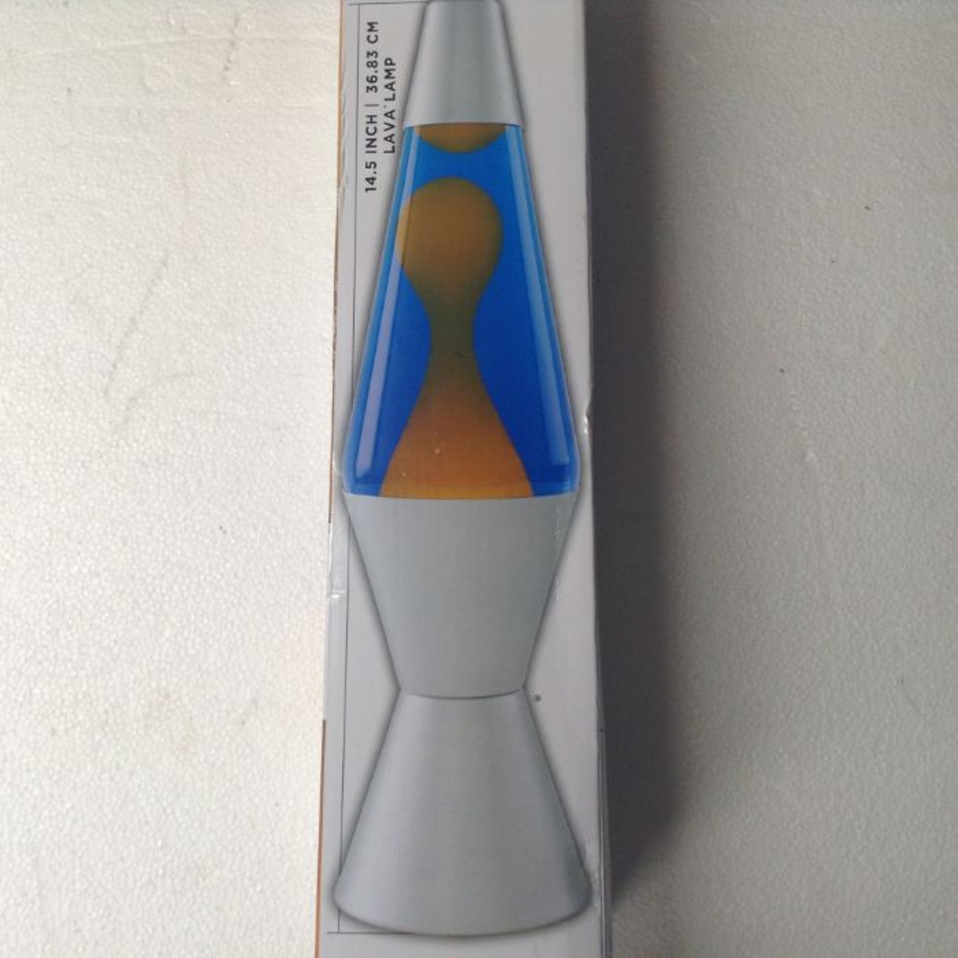 Lava Lamp 14.5 inch Lamp in Orange and Blue, Aluminium - RRP £18 (LPNWE067636851 - AM030821 - 15 -