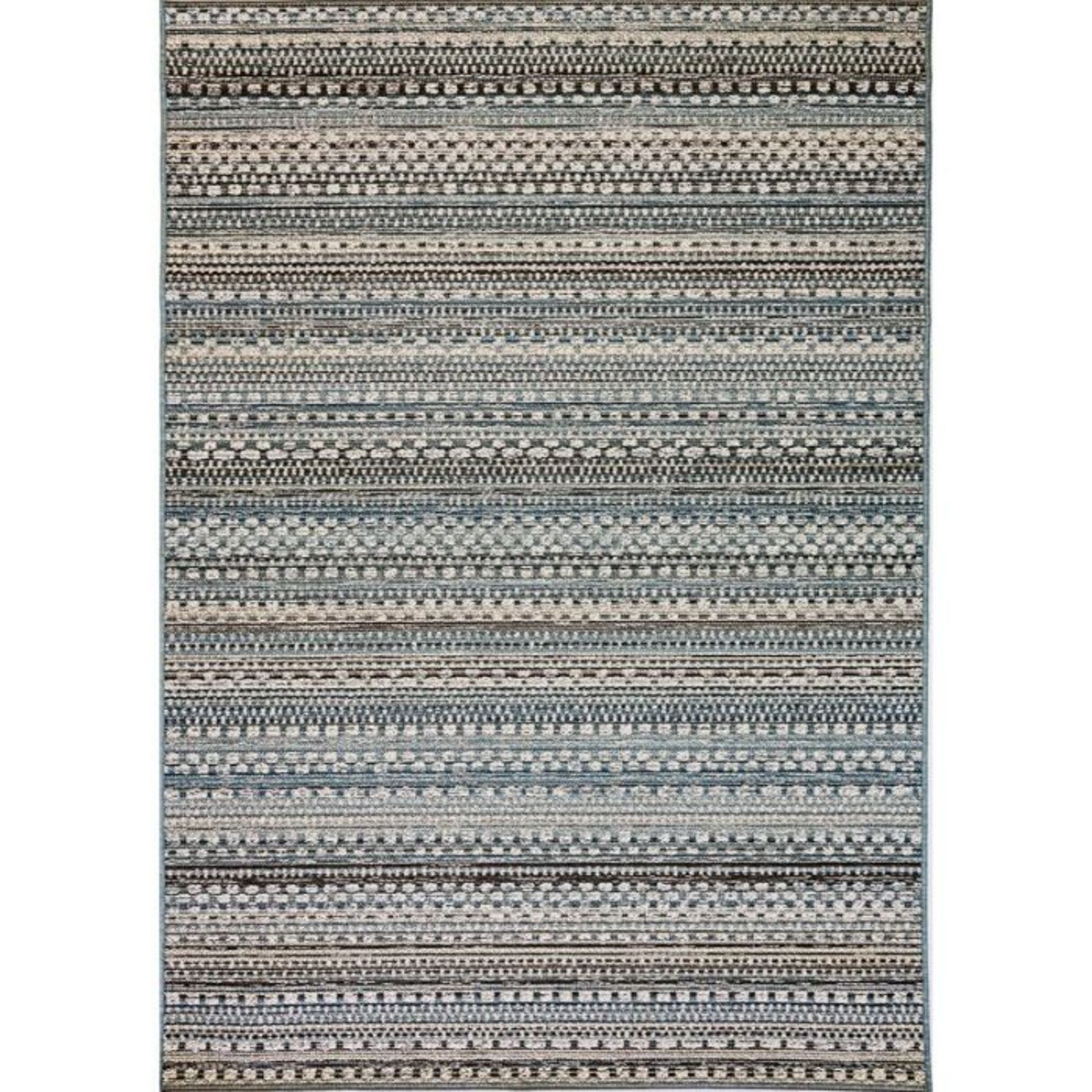 Union Rustic ,Pennock Beige/Blue Indoor/Outdoor Area Rug(60CM X 230CM)(21541/38-CBXF1083)