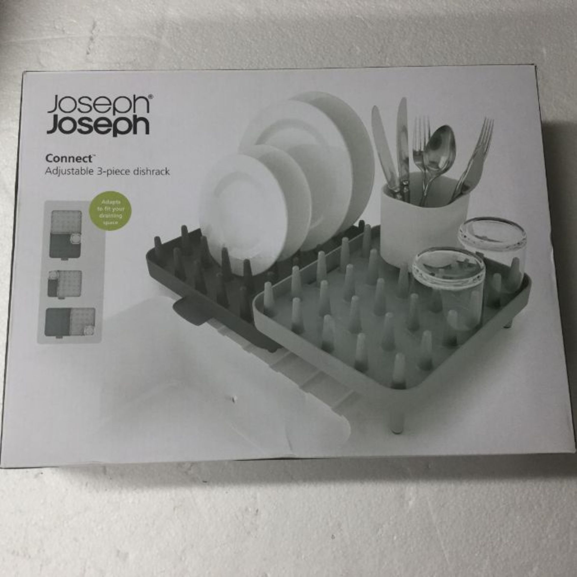 Joseph Joseph 85035 Connect Adjustable 3-Piece Dishrack - Grey - RRP £32.2 (LPNWE067459449 -