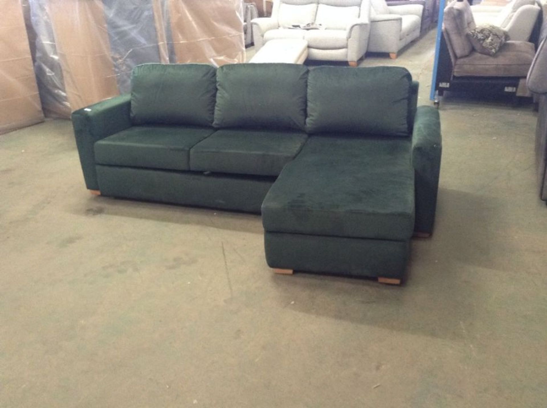 SACHA OPULENCE BOTTLE GREEN SOFABED(SFL3009) (WRAP