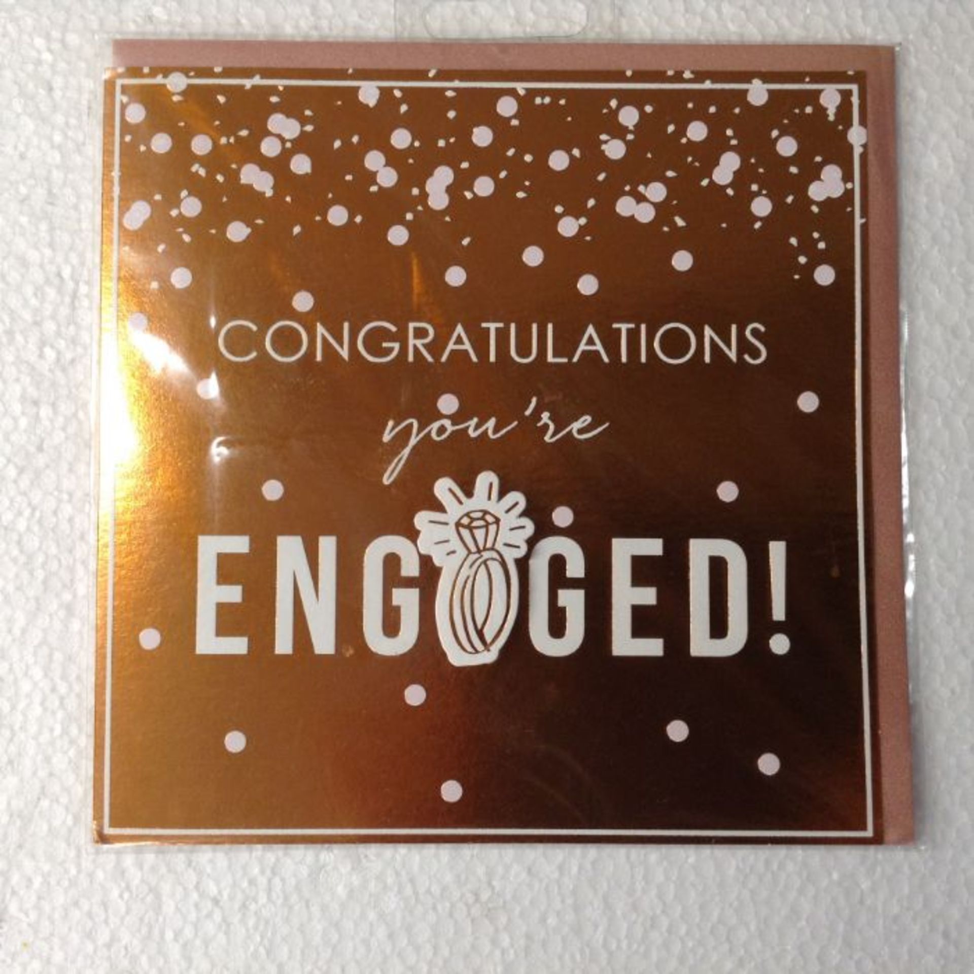 5X ROSE GOLD CONGRATULATIONS YOUR ENGAGED CARDS