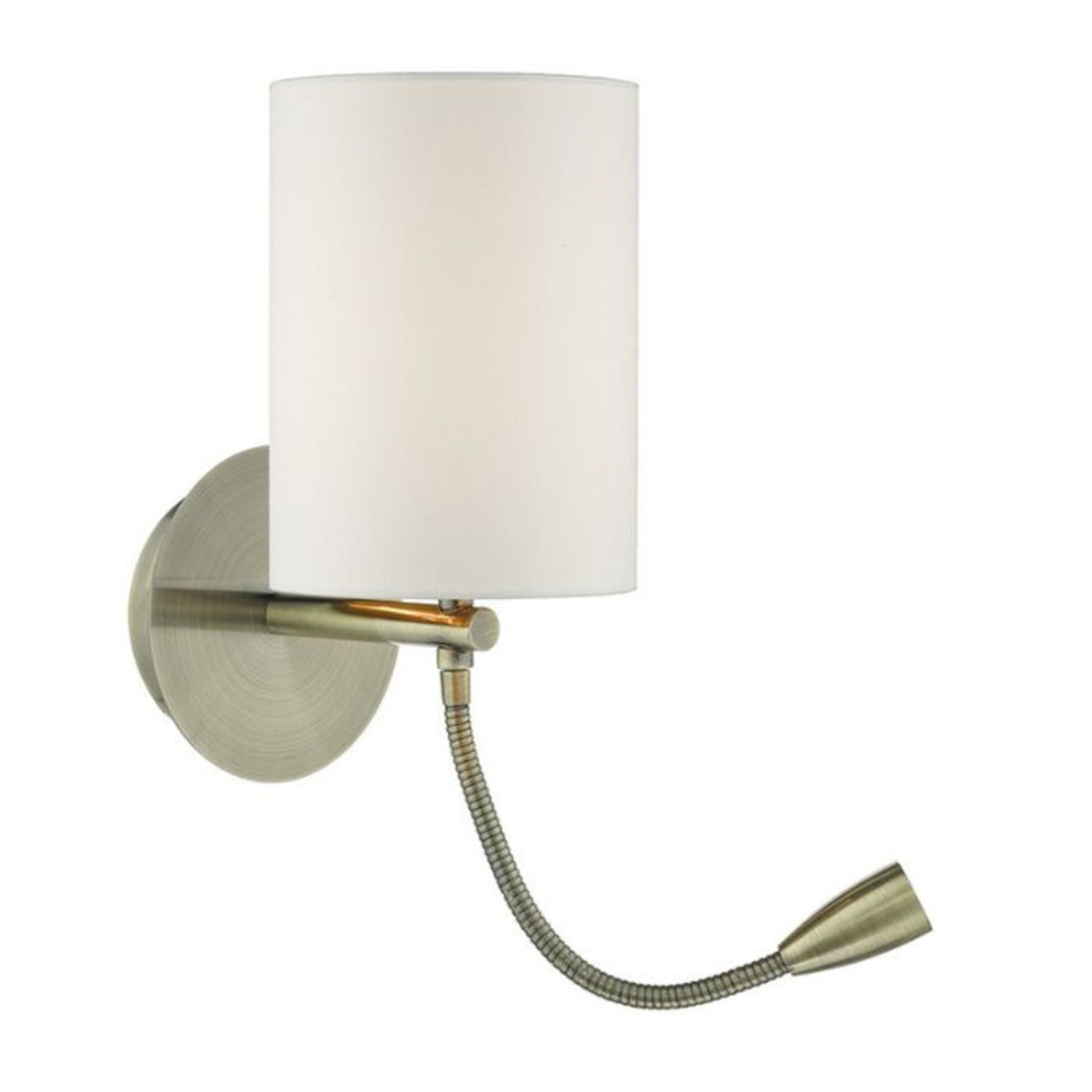 Metro Lane Wolcott 2-Light Armed Sconce (ANTIQUE BRASS) - RRP £44.99 (DLI8012 - 17931/8)