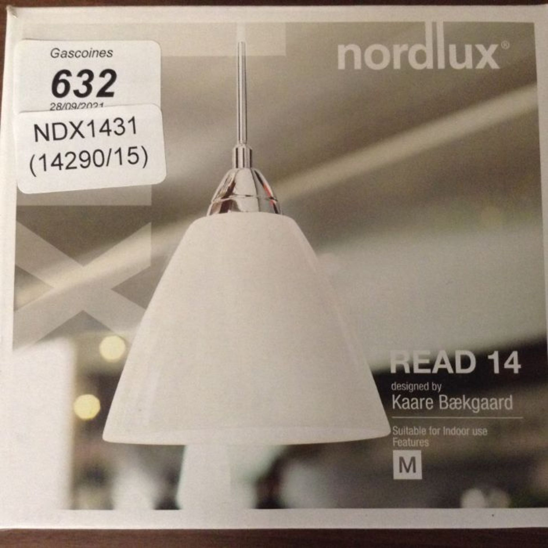 Nordlux, Read 1-Light Cone Pendant - RRP £39.99 (NDX1431 - 14290/15)