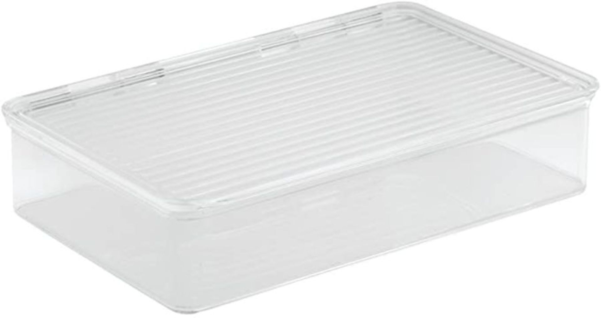 iDesign 63030 Cabinet/Kitchen Binz Stackable Kitchen Storage Container, Small Plastic Storage