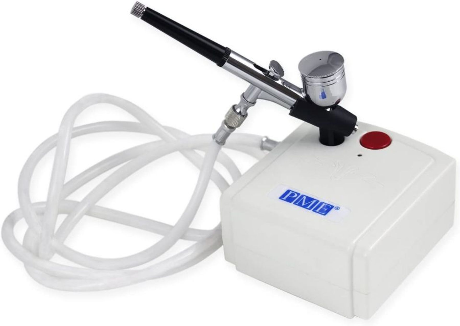 PME AB132 Airbrush & Compressor Kit for Cake Craft and Cake Decorating White 10 x 10 x 5 cm RRP -£47