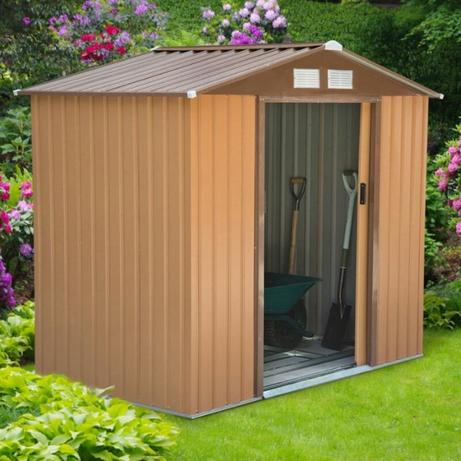 WFX Utility,7 Ft. W x 4.16 Ft. D Tool Shed RRP -£279.99 (24241/14 -OSNN1206)(BOXED RETURN NOT