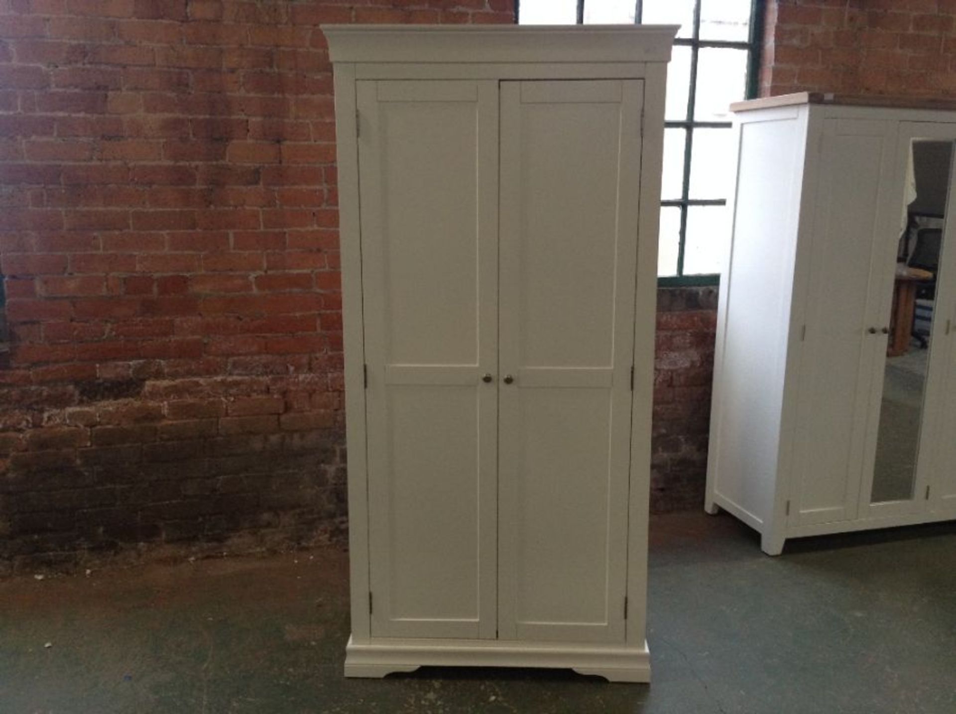 Florence White Painted Full Hanging Wardrobe (G/15